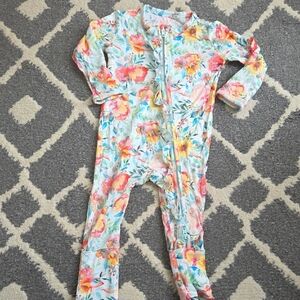 Birdie Bean Vibrant Floral Ruffle Convertible Romper